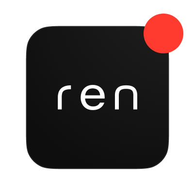 ren app icon with badge